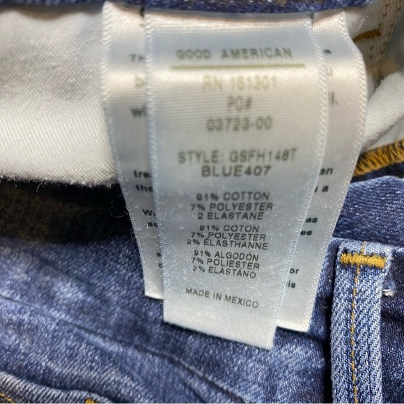 GOOD AMERICAN  Good Straight High-rise Straight Jeans - Blue407 - Plus Size 24 - Picture 11 of 12